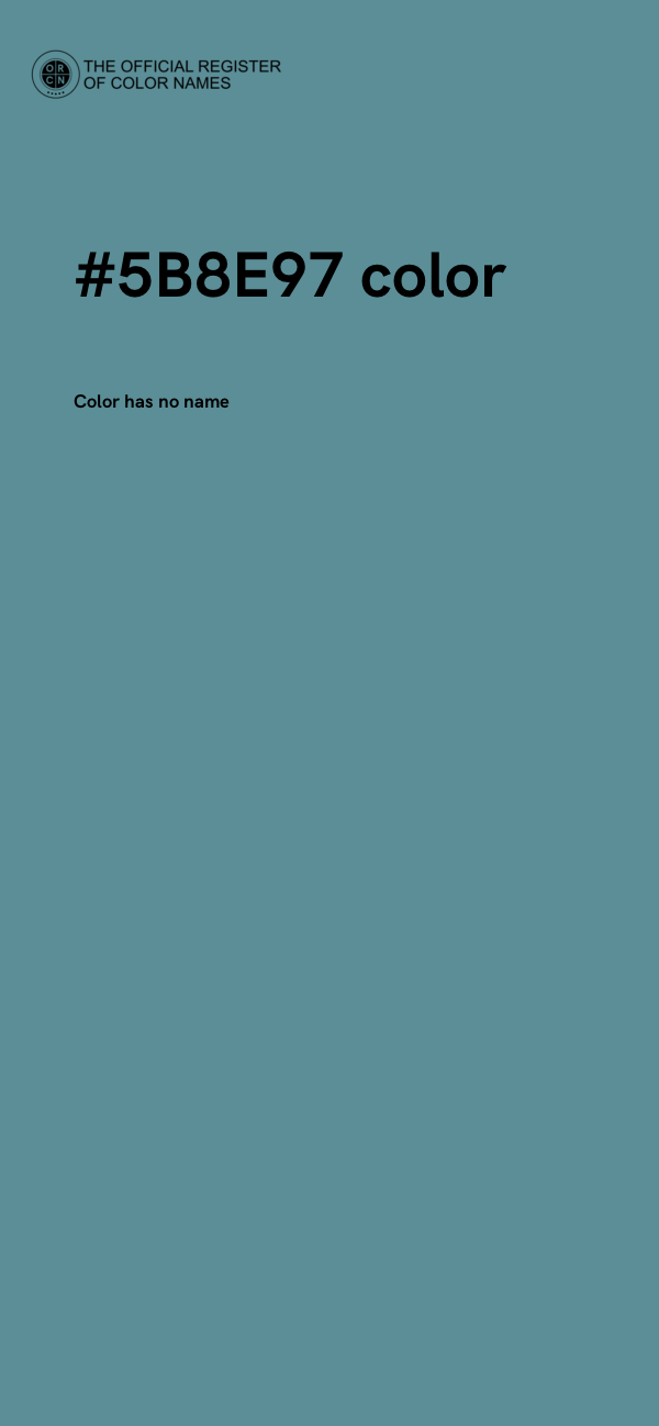 #5B8E97 color image