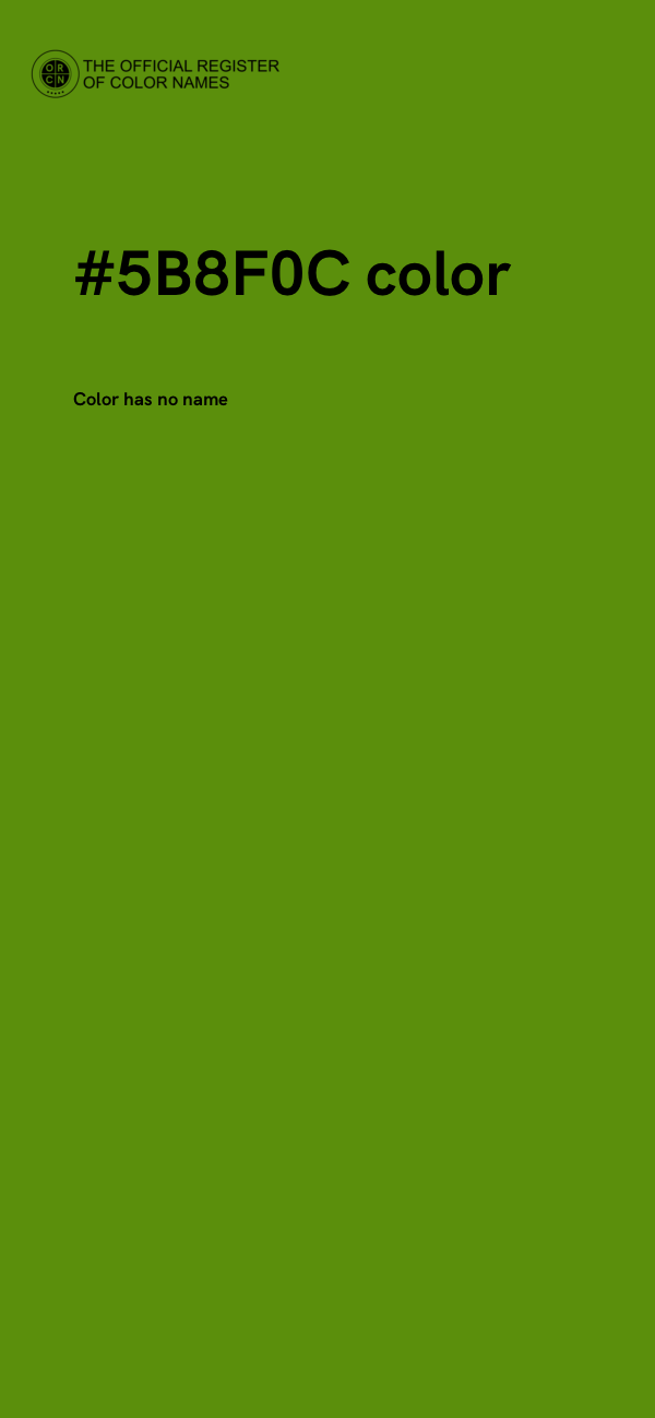 #5B8F0C color image