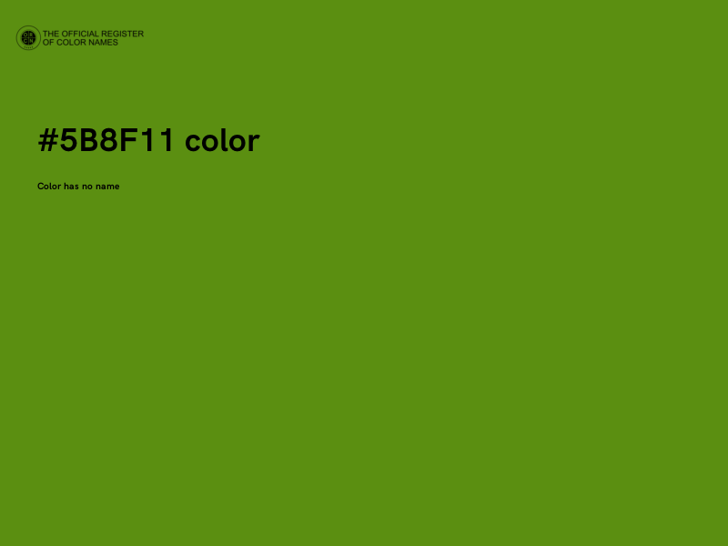 #5B8F11 color image