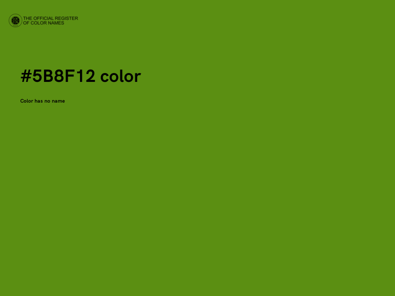 #5B8F12 color image