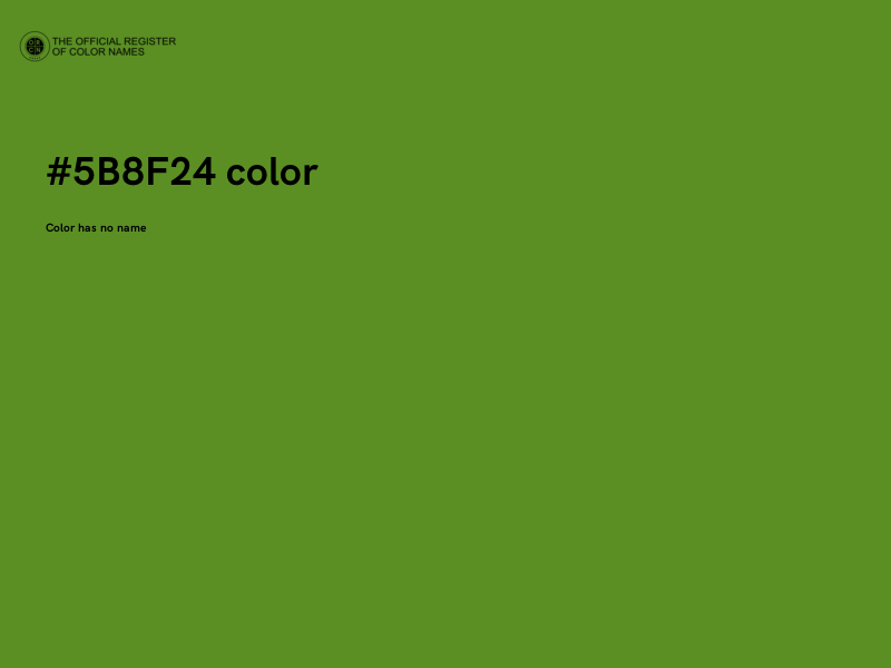 #5B8F24 color image