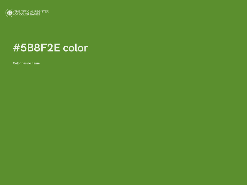 #5B8F2E color image