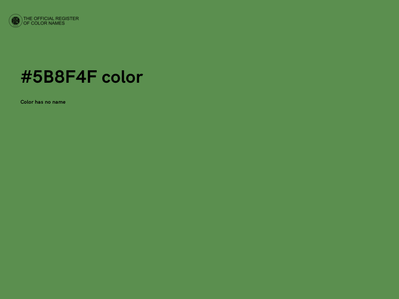 #5B8F4F color image
