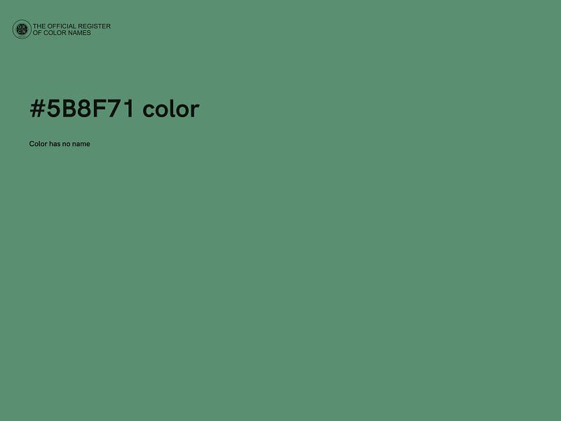 #5B8F71 color image