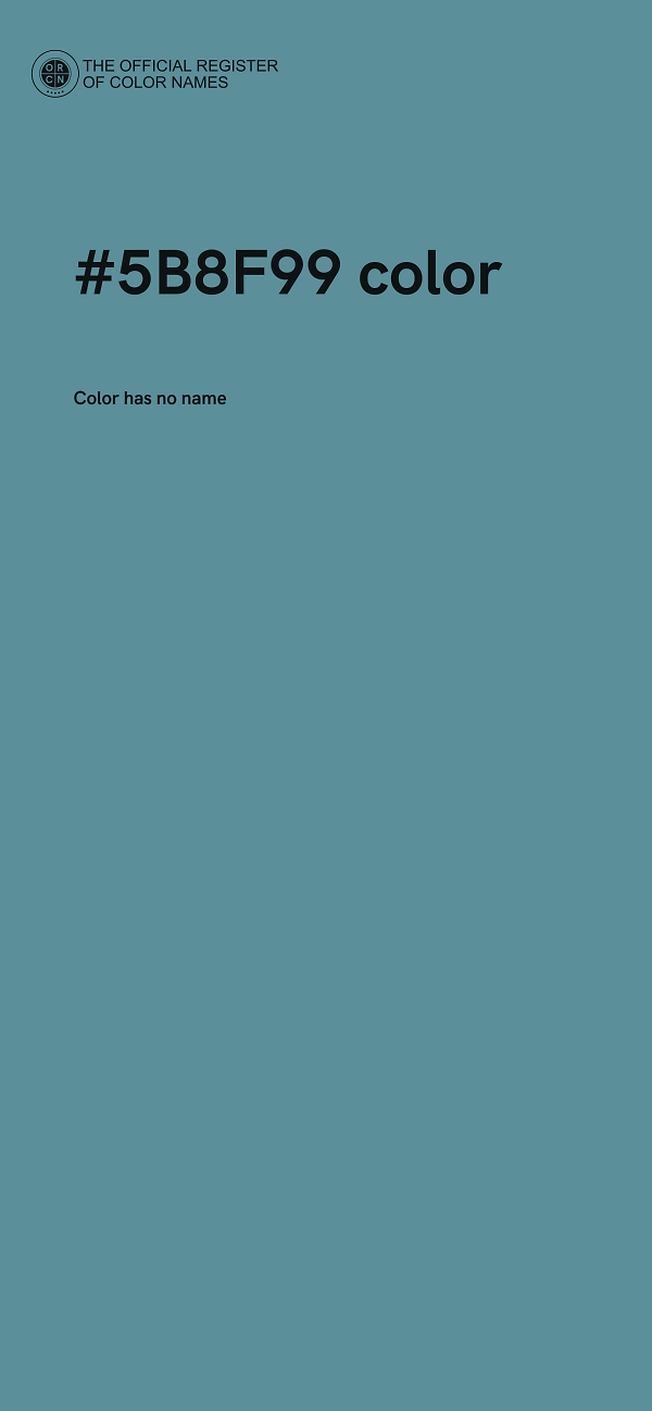 #5B8F99 color image