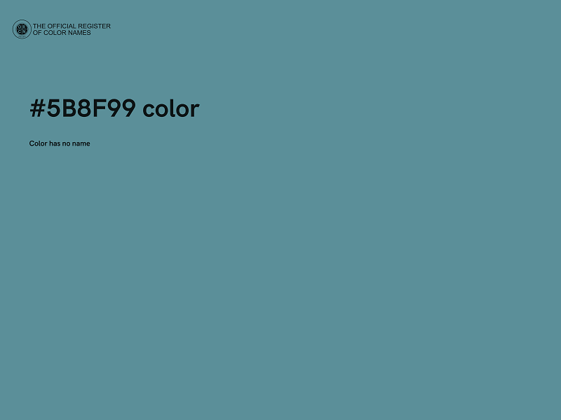 #5B8F99 color image