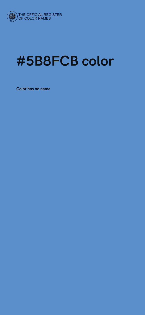#5B8FCB color image