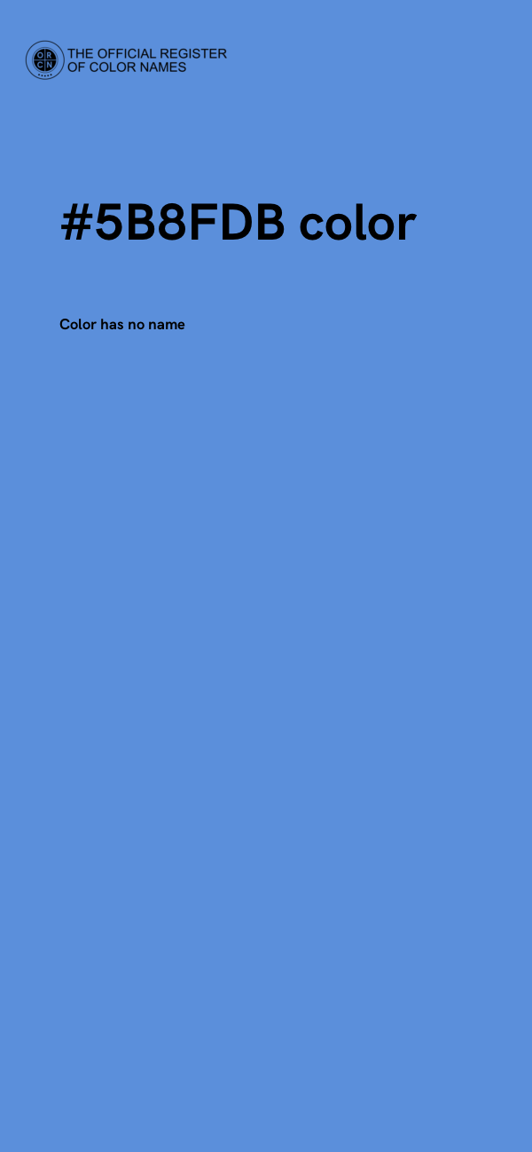 #5B8FDB color image