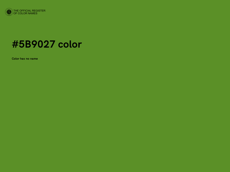 #5B9027 color image