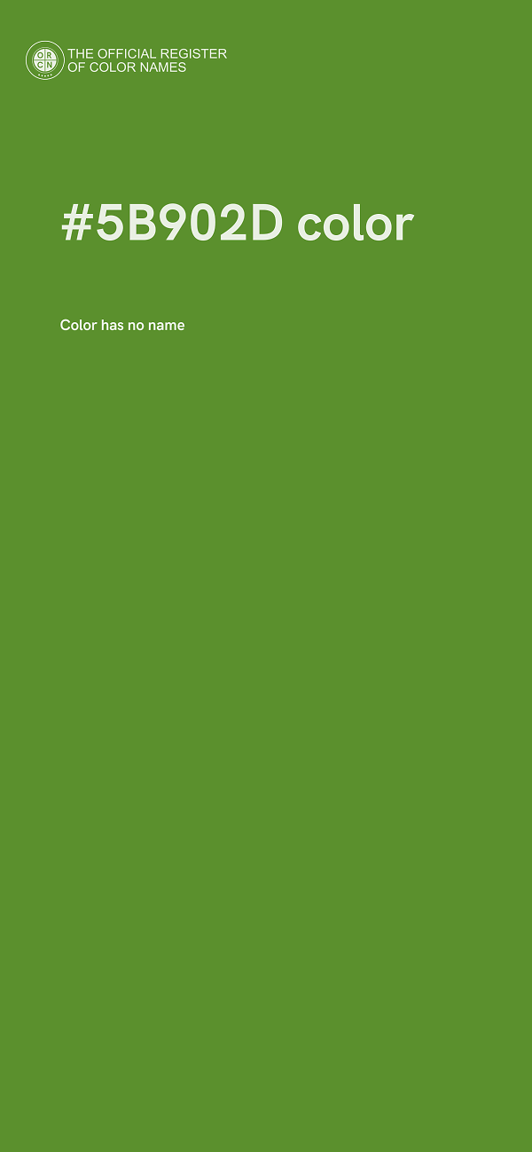 #5B902D color image
