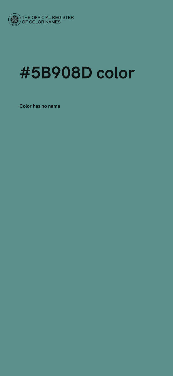 #5B908D color image