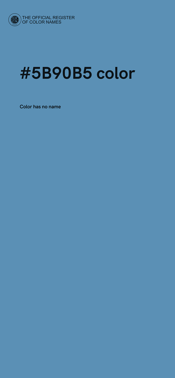 #5B90B5 color image