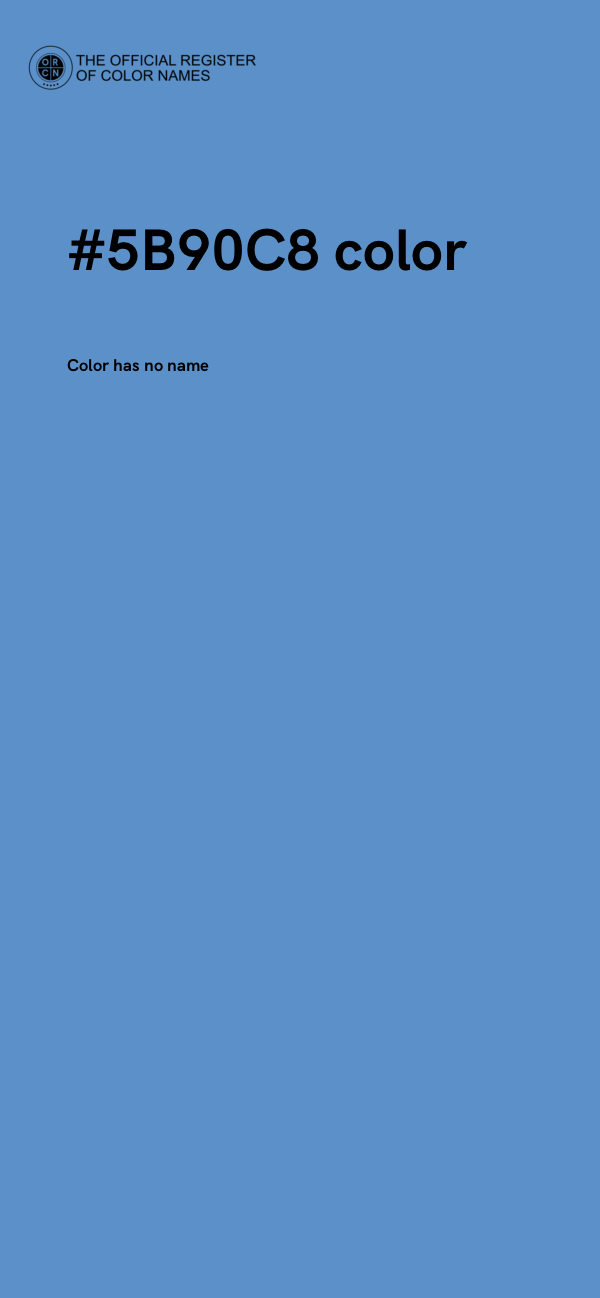 #5B90C8 color image