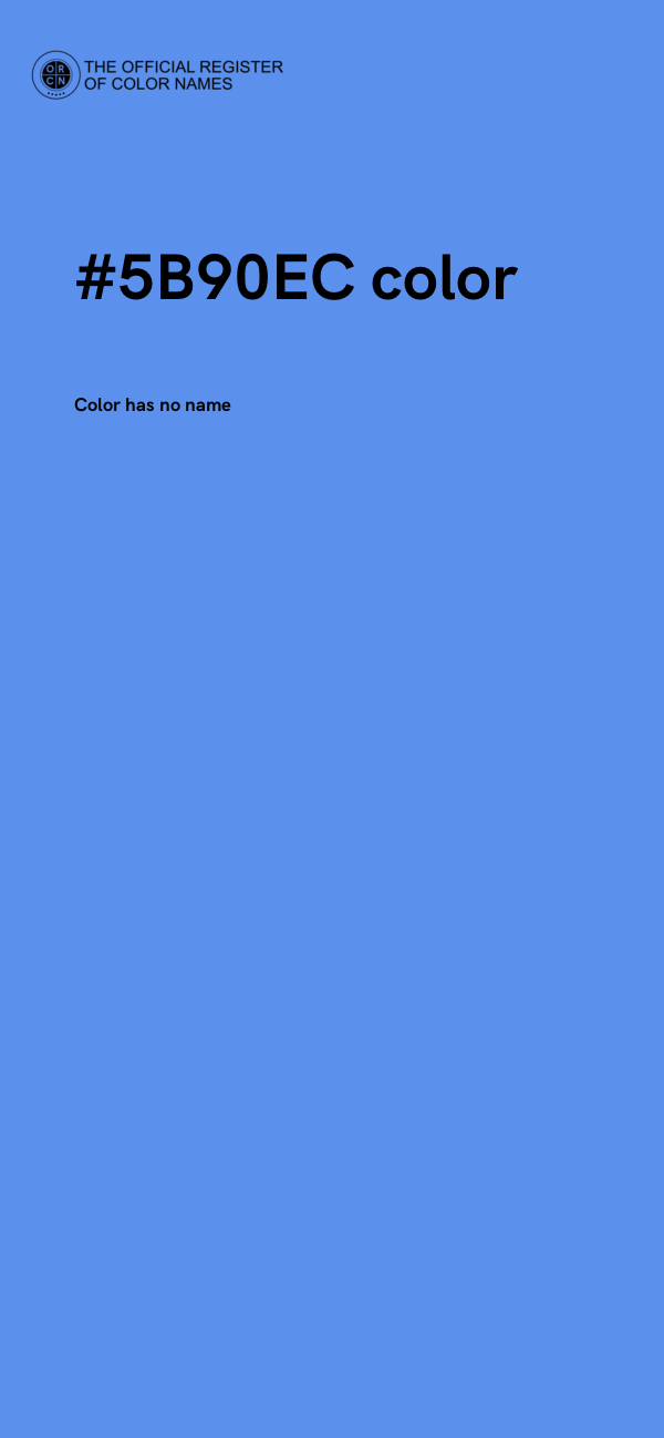 #5B90EC color image
