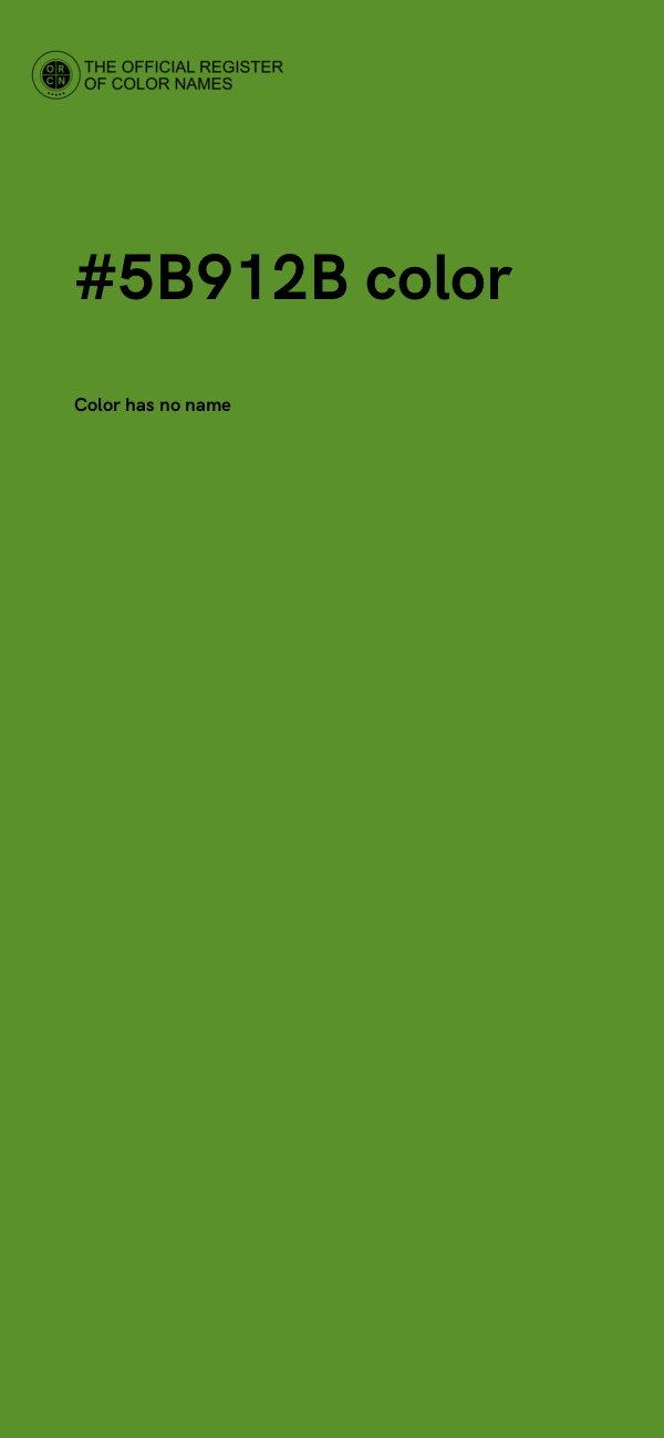 #5B912B color image