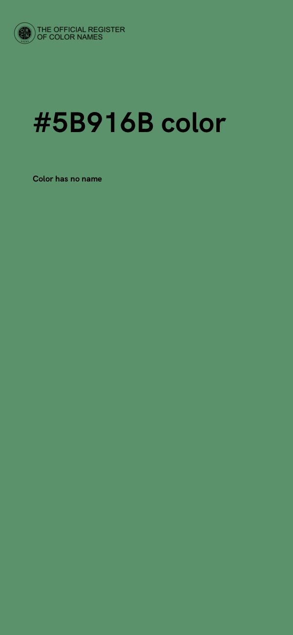 #5B916B color image