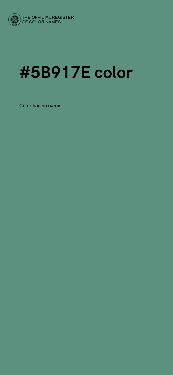 #5B917E color image