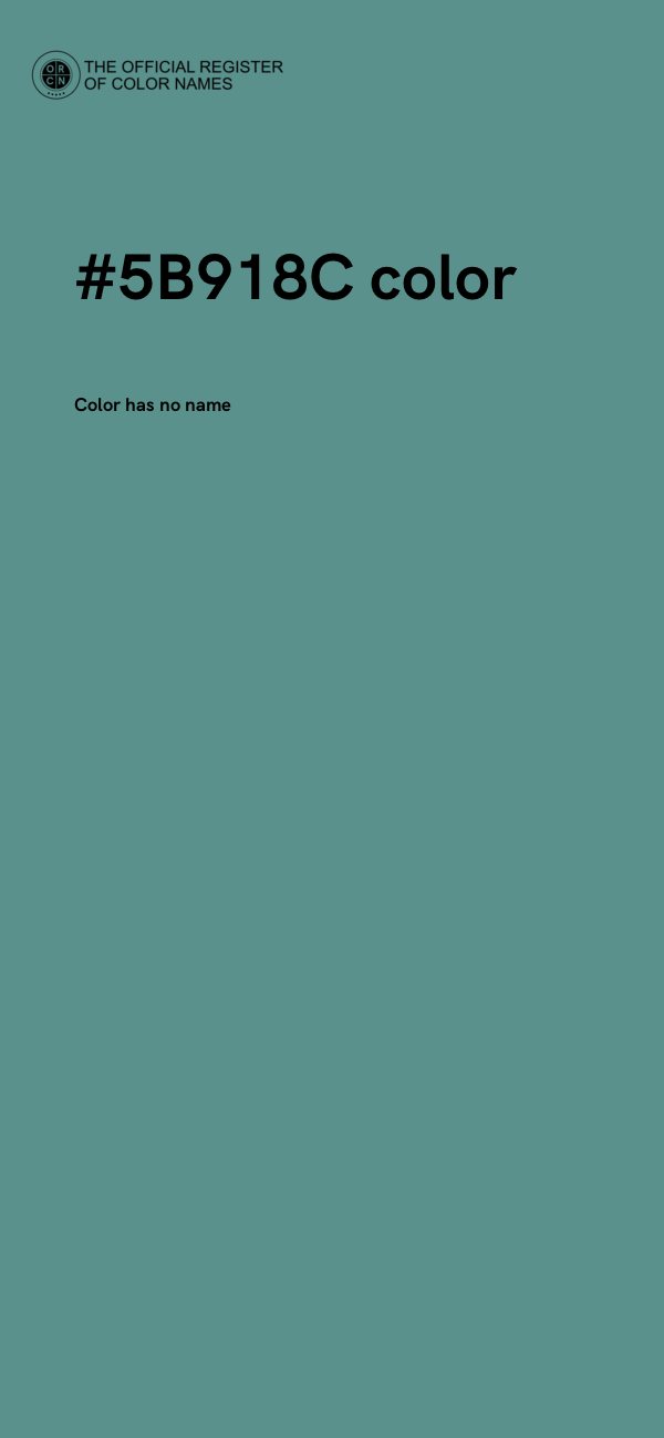 #5B918C color image