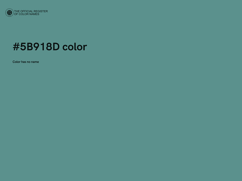 #5B918D color image