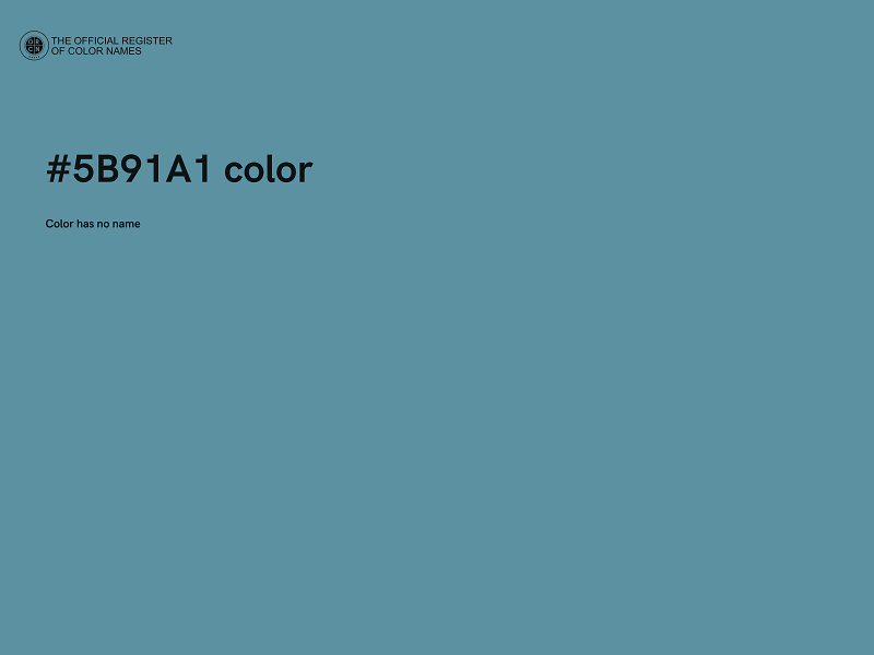 #5B91A1 color image