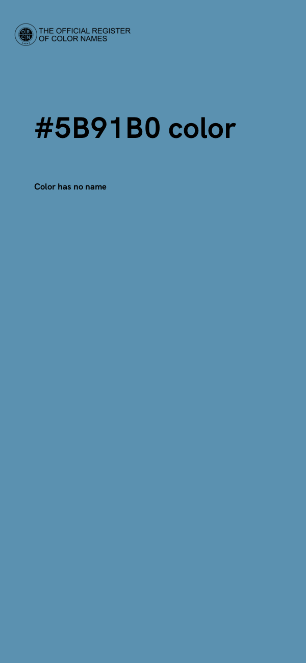 #5B91B0 color image