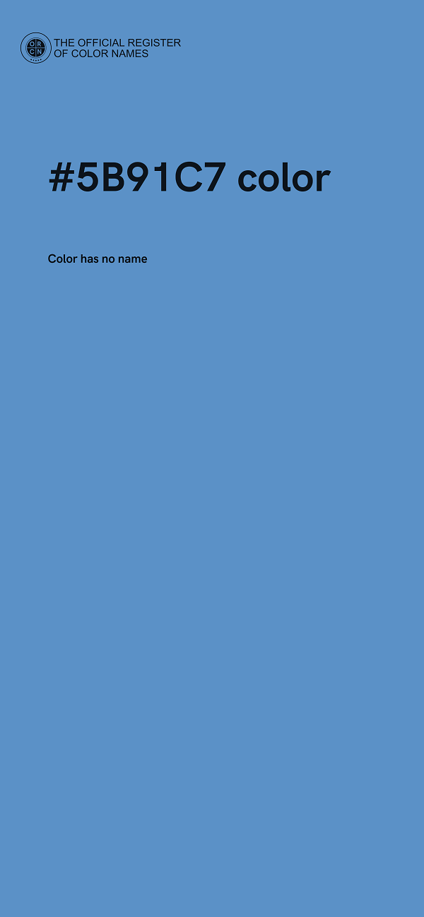 #5B91C7 color image