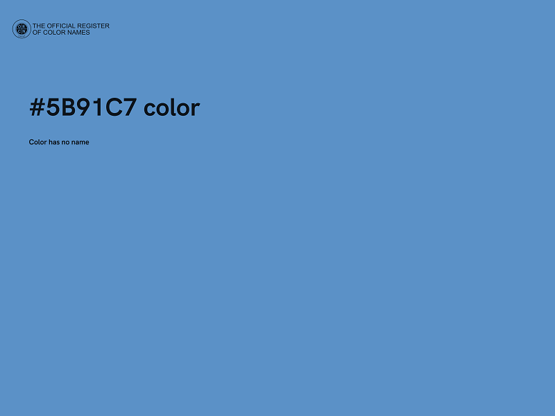 #5B91C7 color image