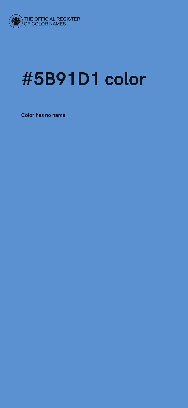 #5B91D1 color image
