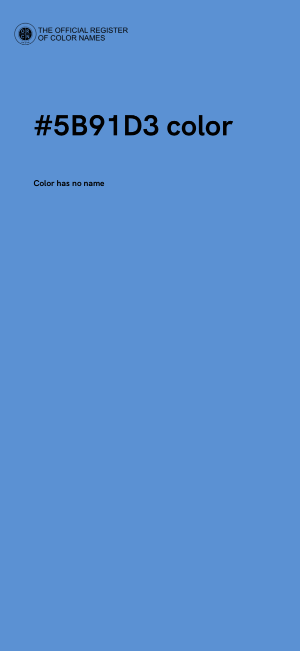 #5B91D3 color image
