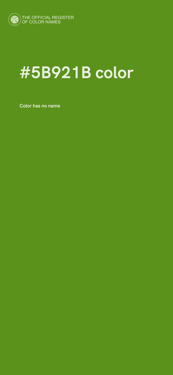 #5B921B color image