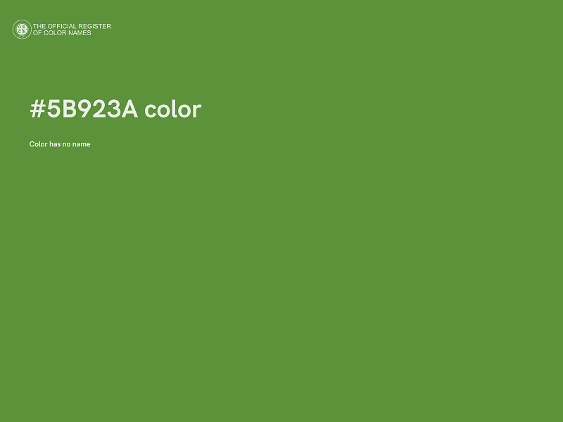 #5B923A color image