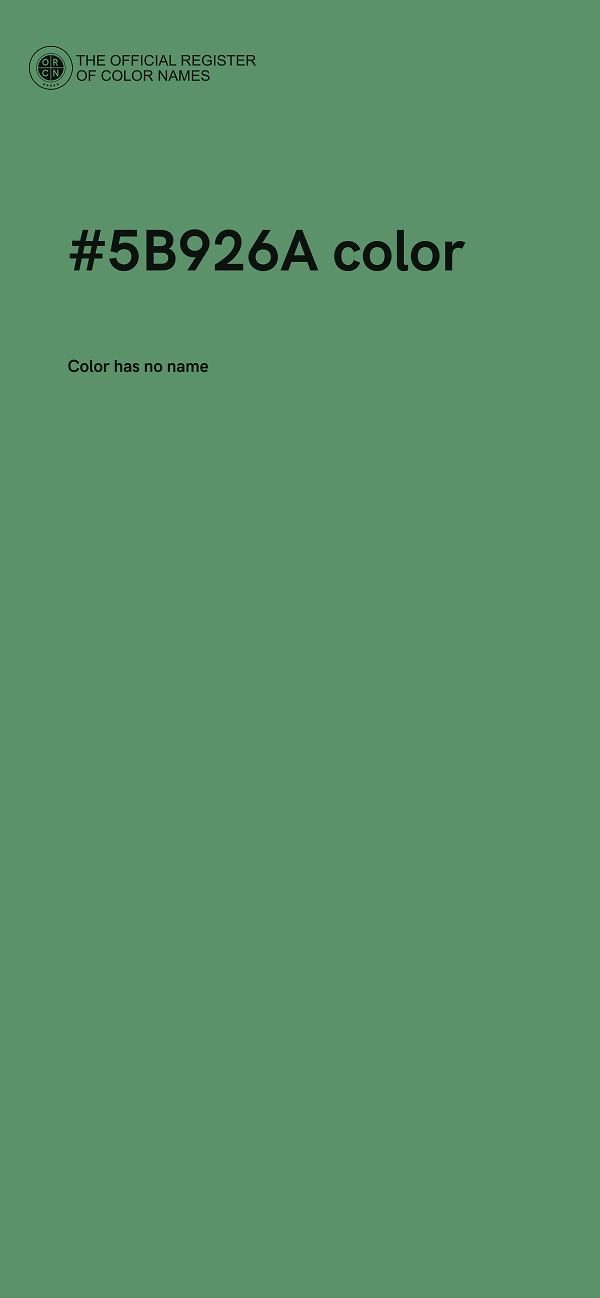 #5B926A color image