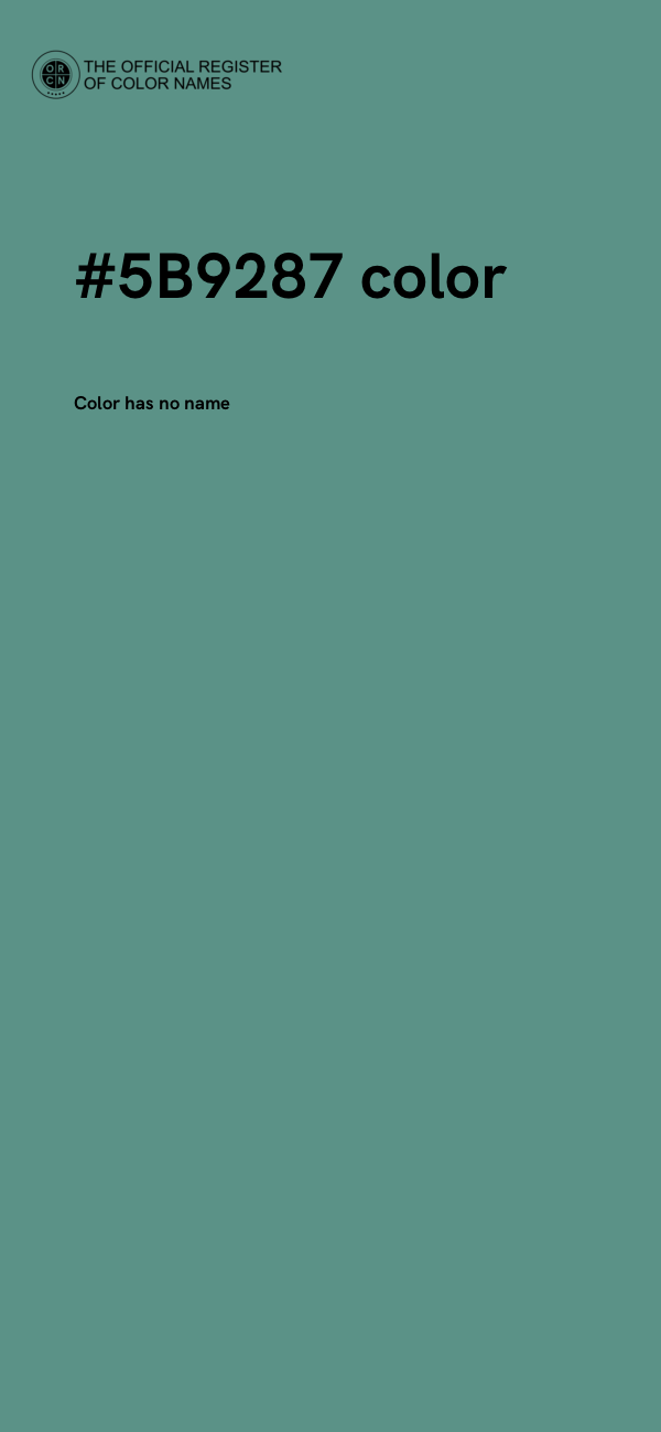 #5B9287 color image