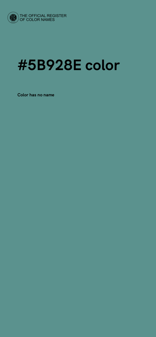 #5B928E color image