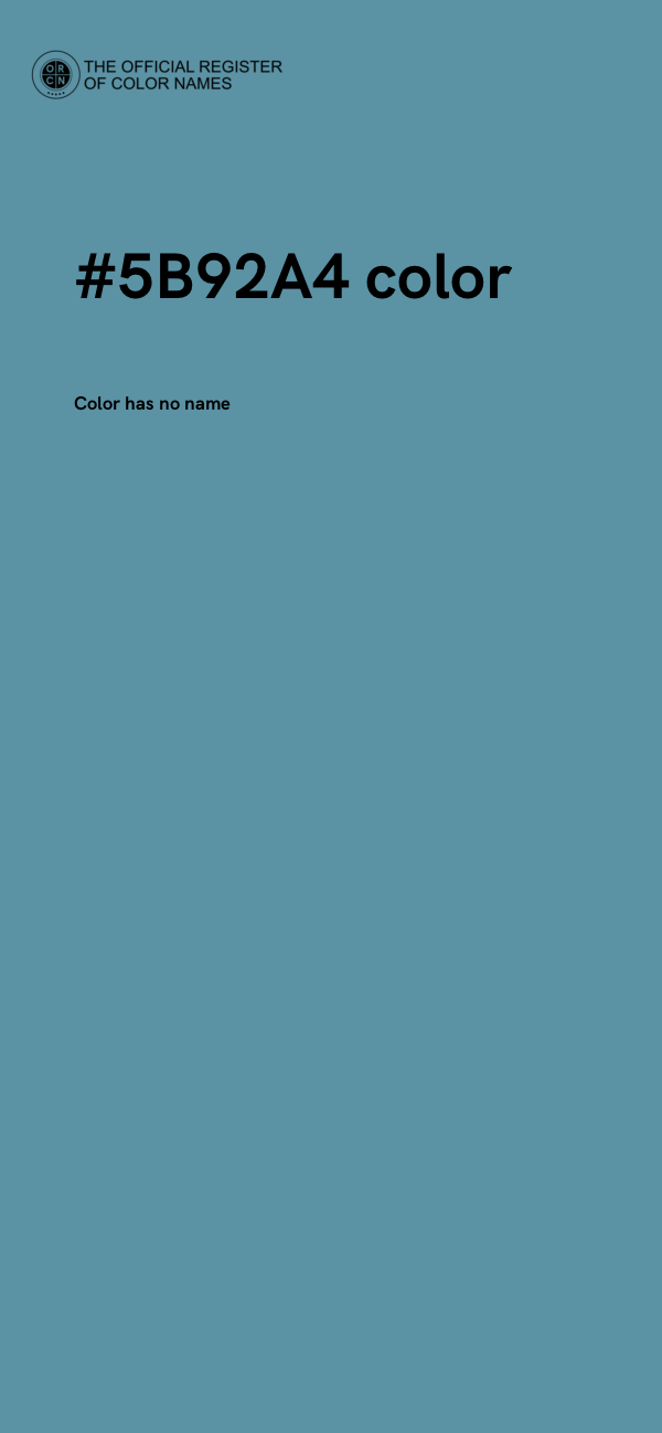 #5B92A4 color image