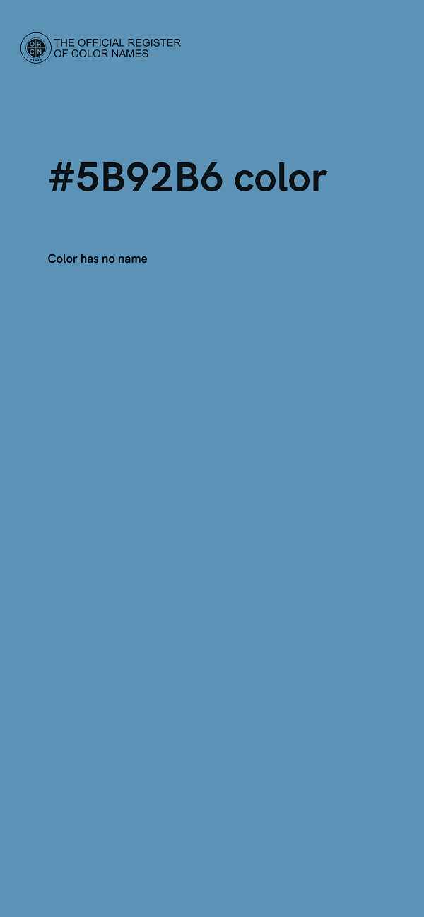 #5B92B6 color image
