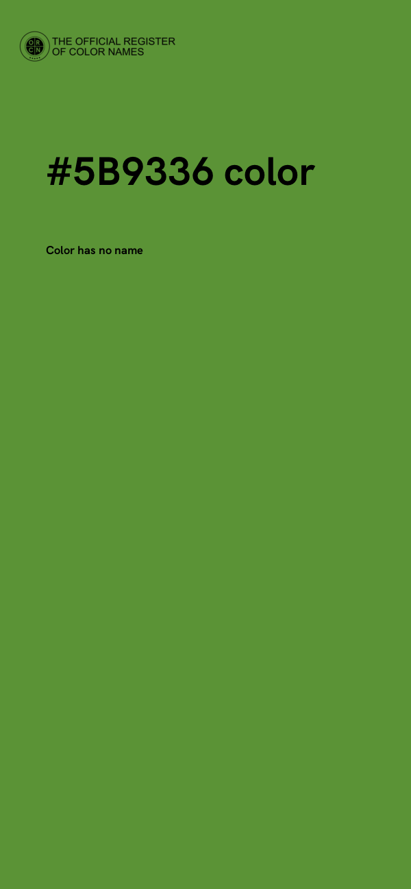 #5B9336 color image