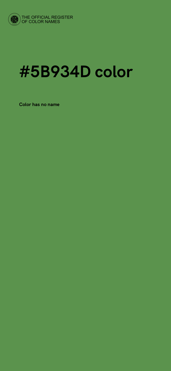 #5B934D color image