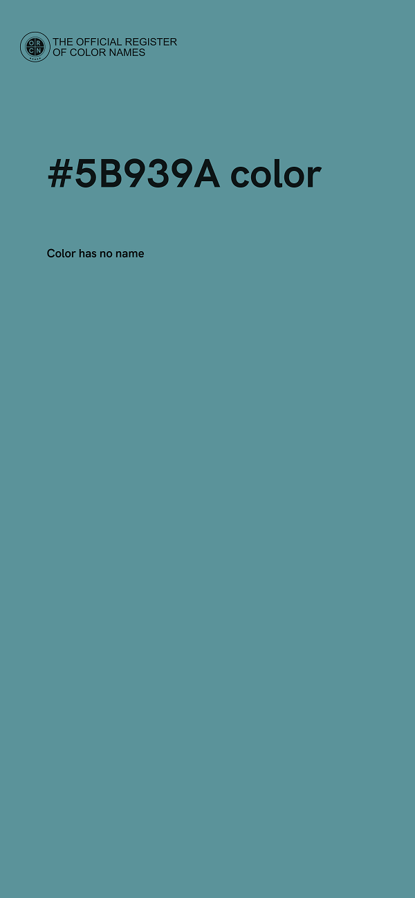#5B939A color image