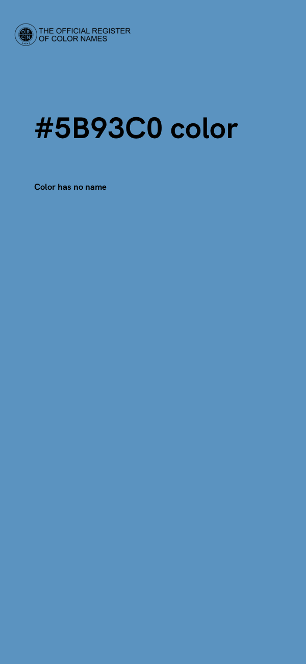 #5B93C0 color image