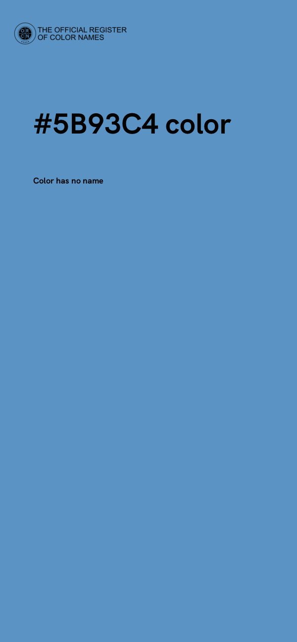 #5B93C4 color image