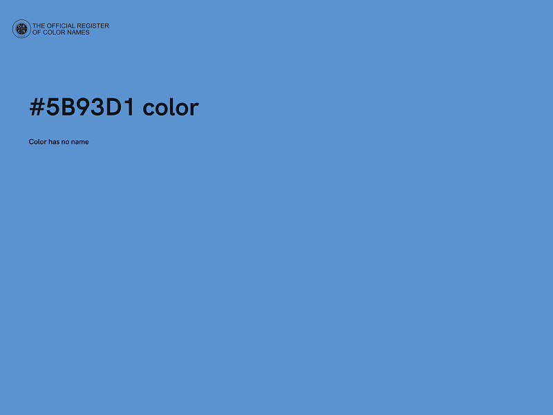 #5B93D1 color image