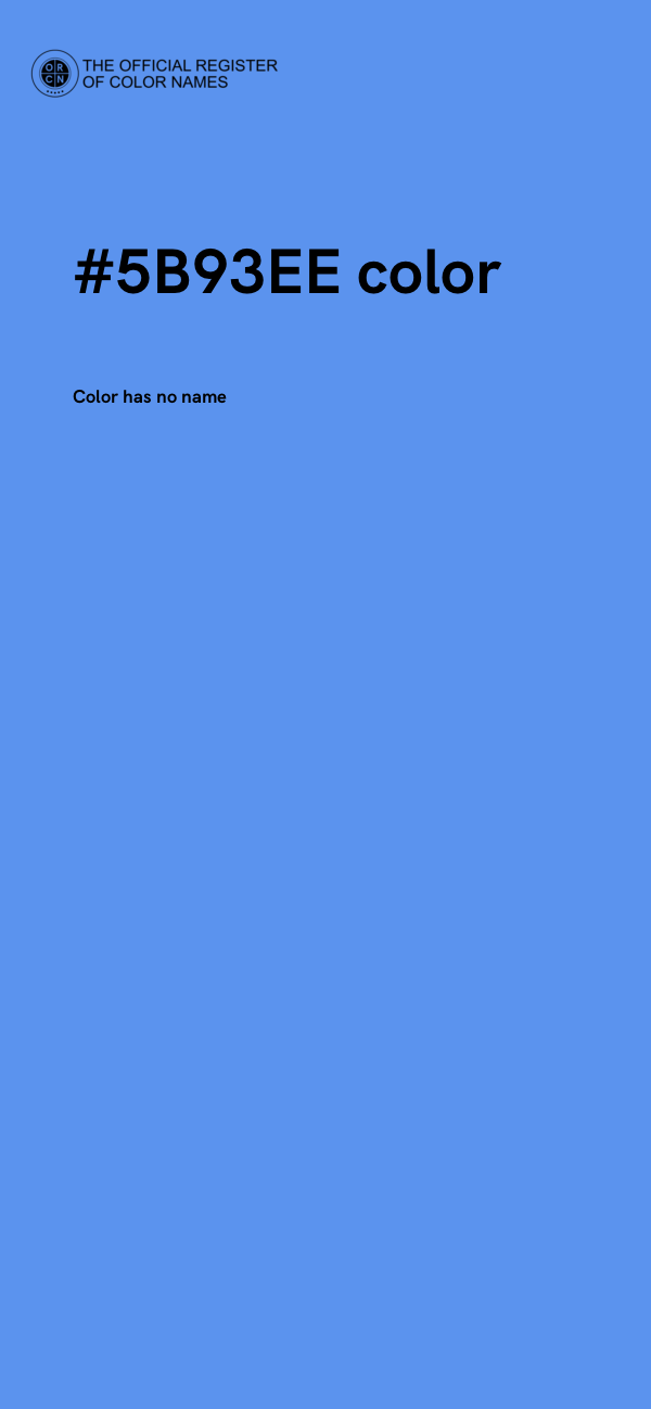 #5B93EE color image