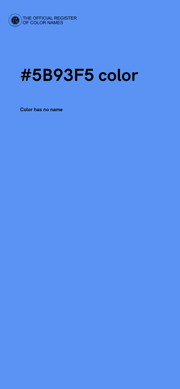 #5B93F5 color image