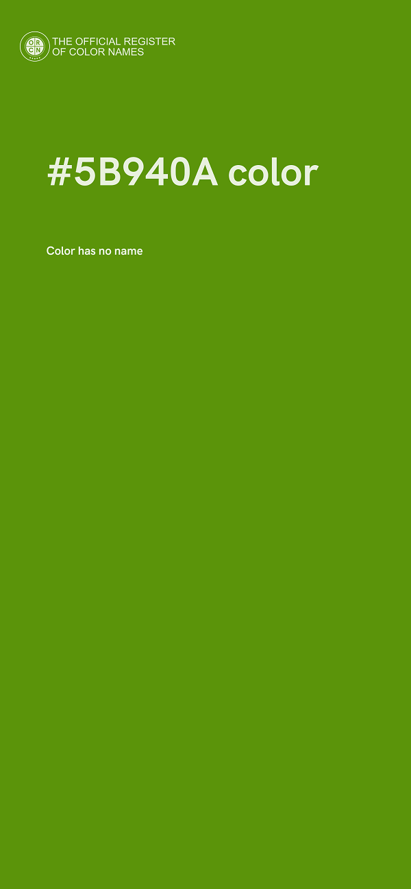 #5B940A color image