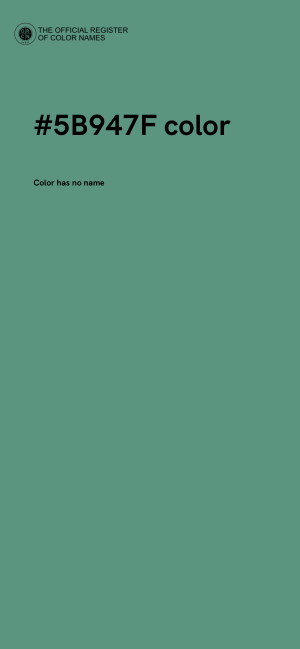 #5B947F color image
