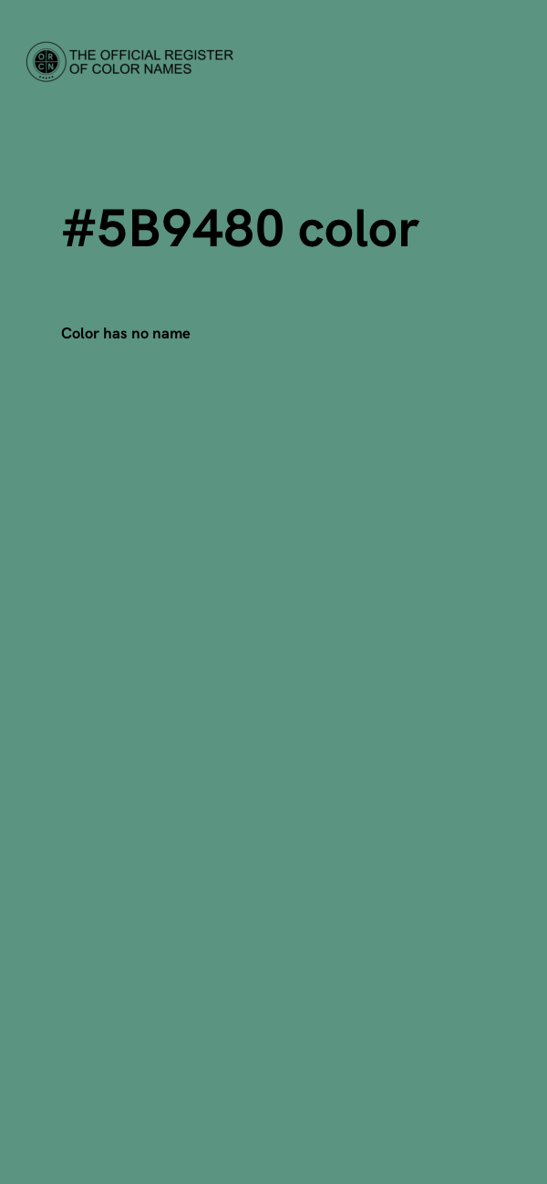 #5B9480 color image