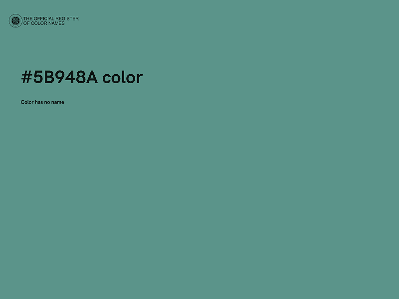 #5B948A color image