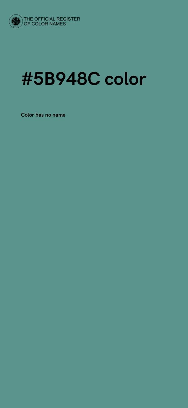 #5B948C color image