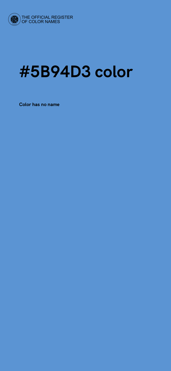 #5B94D3 color image